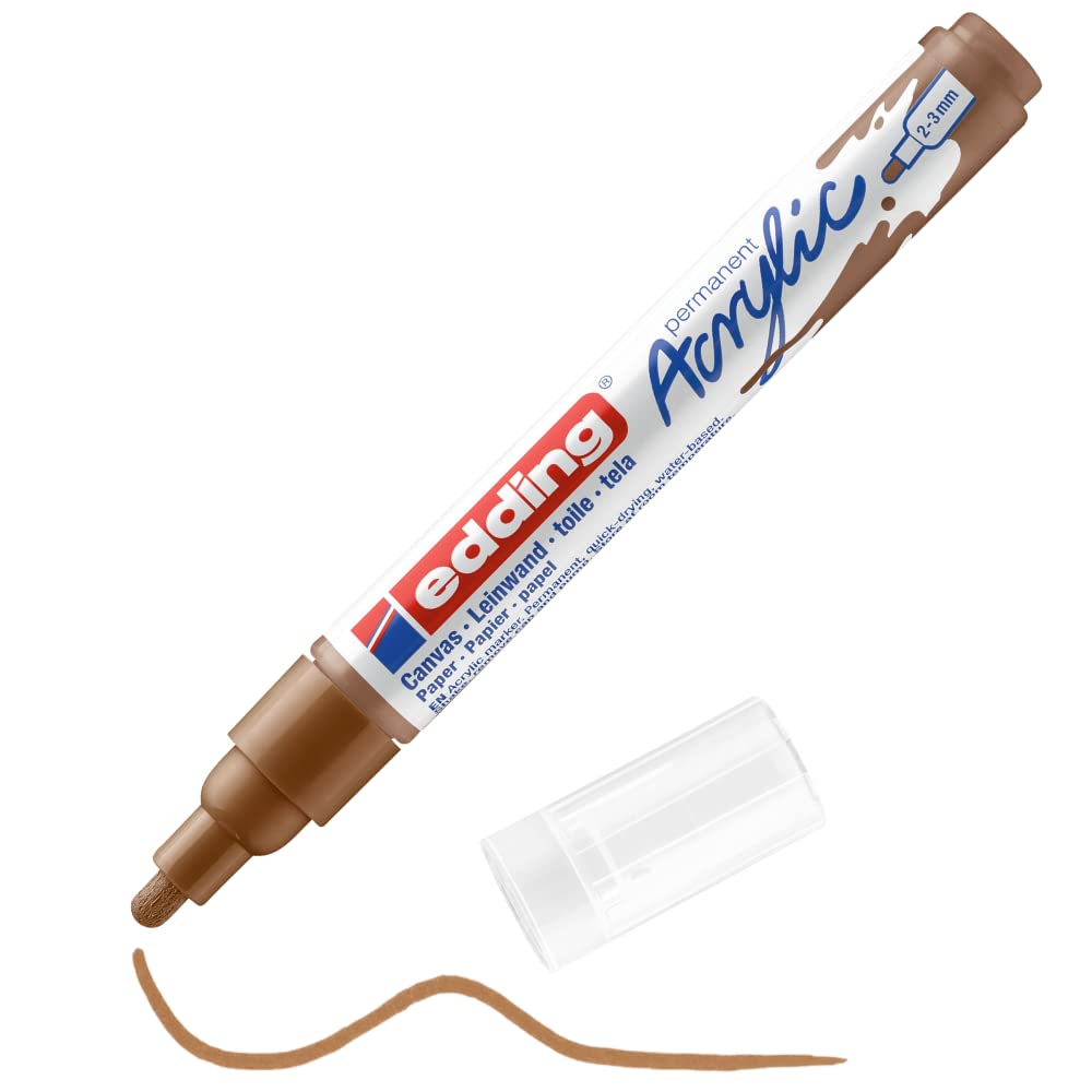 MARCADOR EDDING ACRYLIC 2-3mm AVELLANA 61-E-5100-919