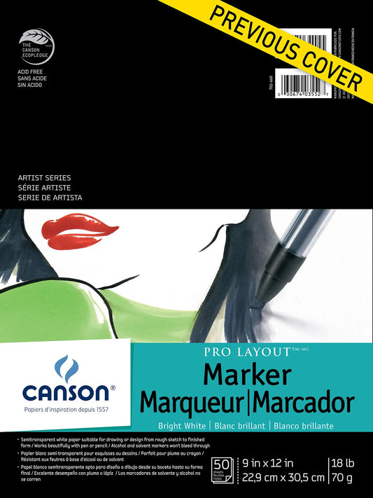 BLOCK CANSON MARKER 22.9X30.5CM 70G 50H 57527