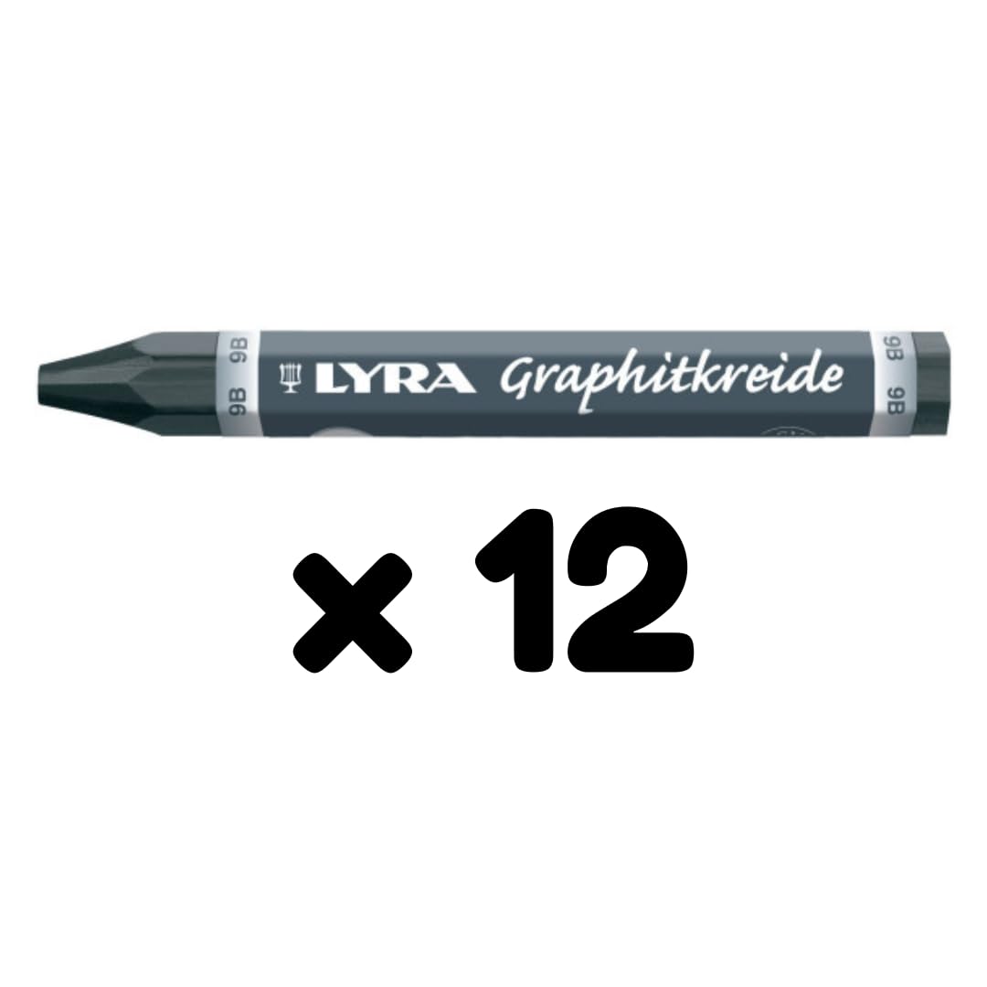CRAYONES DE GRAFITO LYRA PERMANENTE GRADO 9B C12 51781