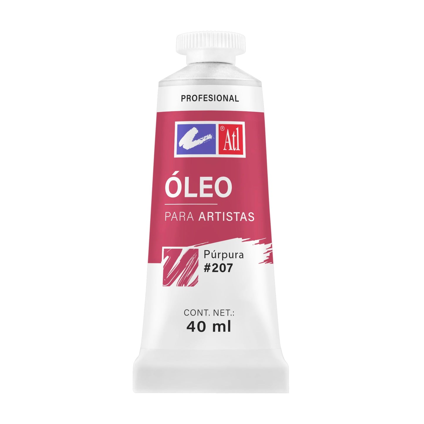 PINTURA AL OLEO ATL T-14 40ML PURPURA NO 207 13730