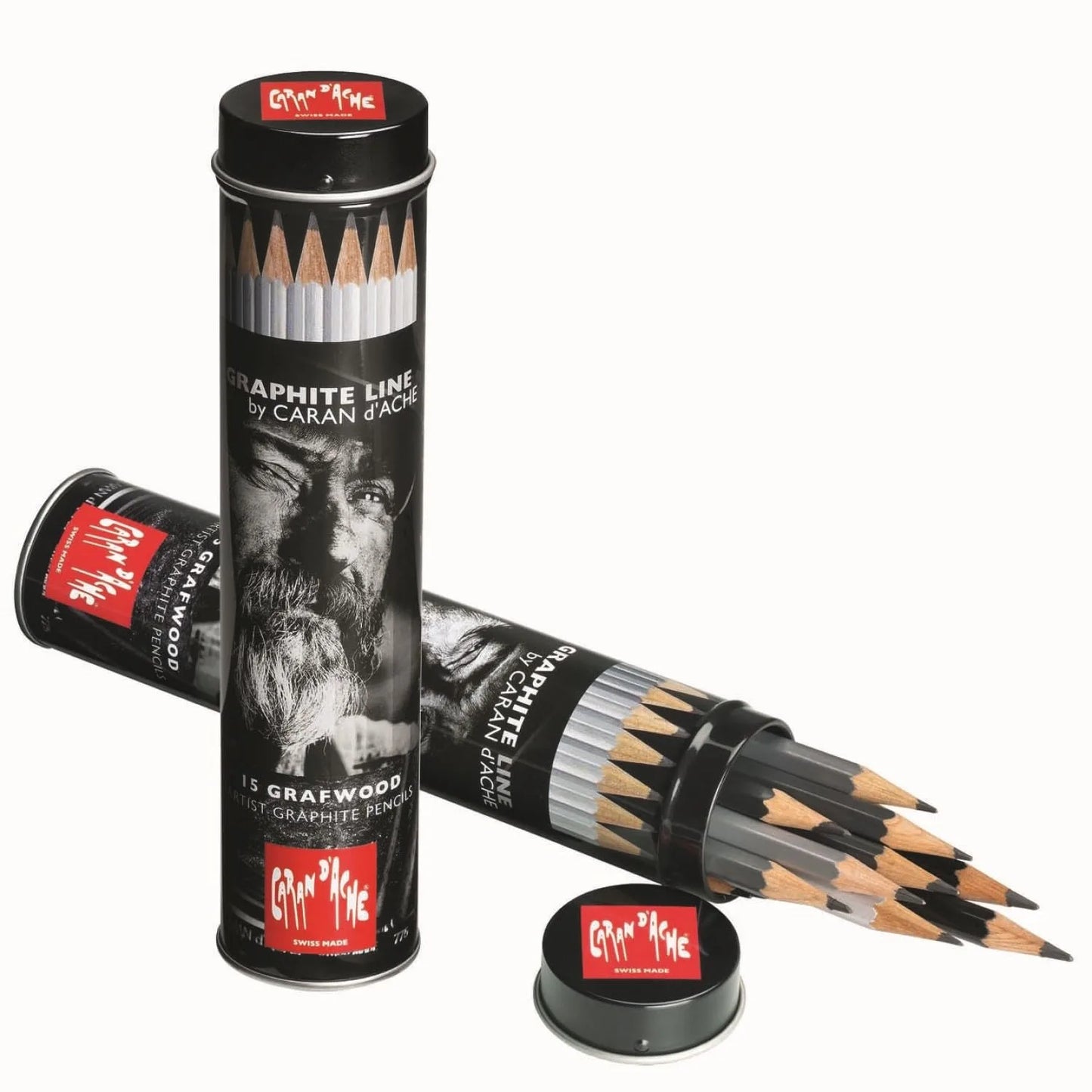 LAPIZ GRAFITO CARAN`D ARCHE GRAFWOOD BOTE METAL 73-775.315