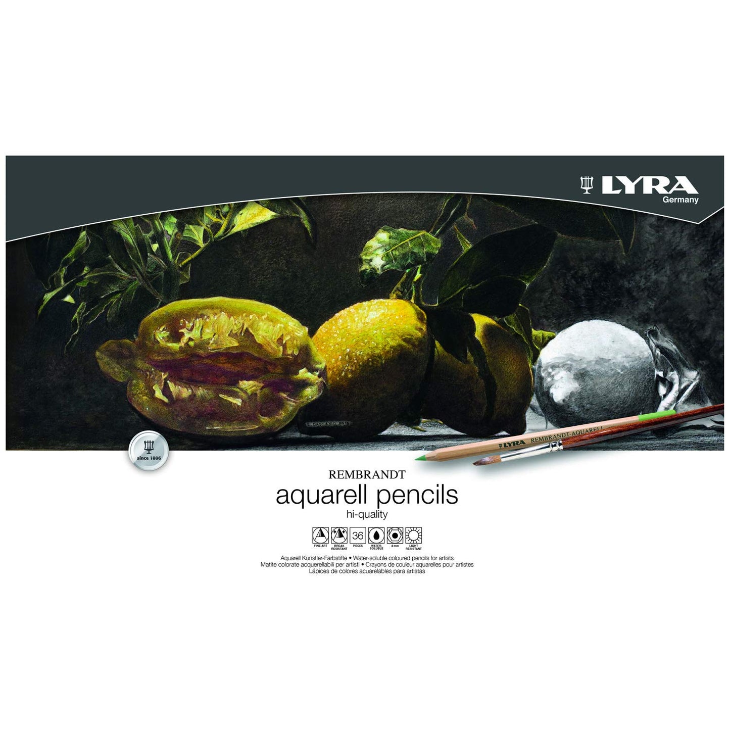 LAPICES DE COLOR ACUARELABLES LYRA REMBRANDT C36 45352