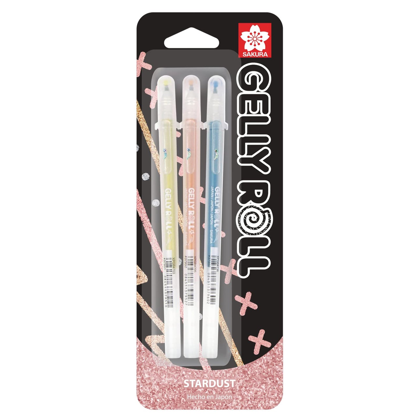 BOLIGRAFO SAKURA GELLY ROLL BLISTER X 3 PIEZAS STARDUST 28923