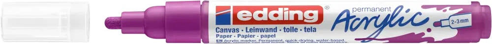 MARCADOR EDDING ACRYLIC 2-3MM CEREZA 61-E-5100-910