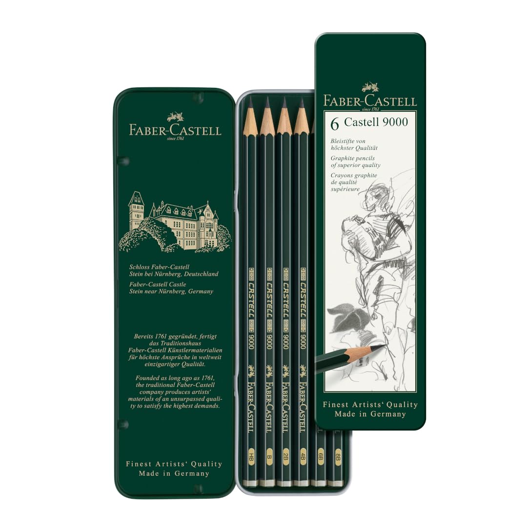 Lapiz Grafito FC 9000 x 6 (HB, B, 2B, 4B, 6B, 8B) 119063