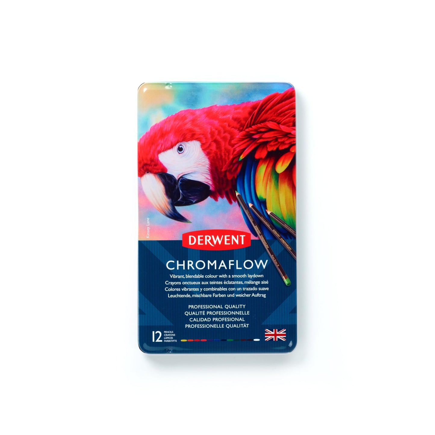 LAPICES DE COLOR DERWENT CHROMAFLOW C12 CAJA MET.  # 2305856 29683