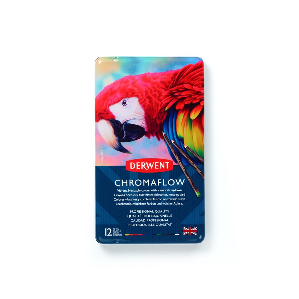 LAPICES DE COLOR DERWENT CHROMAFLOW C12 CAJA MET.  # 2305856 29683