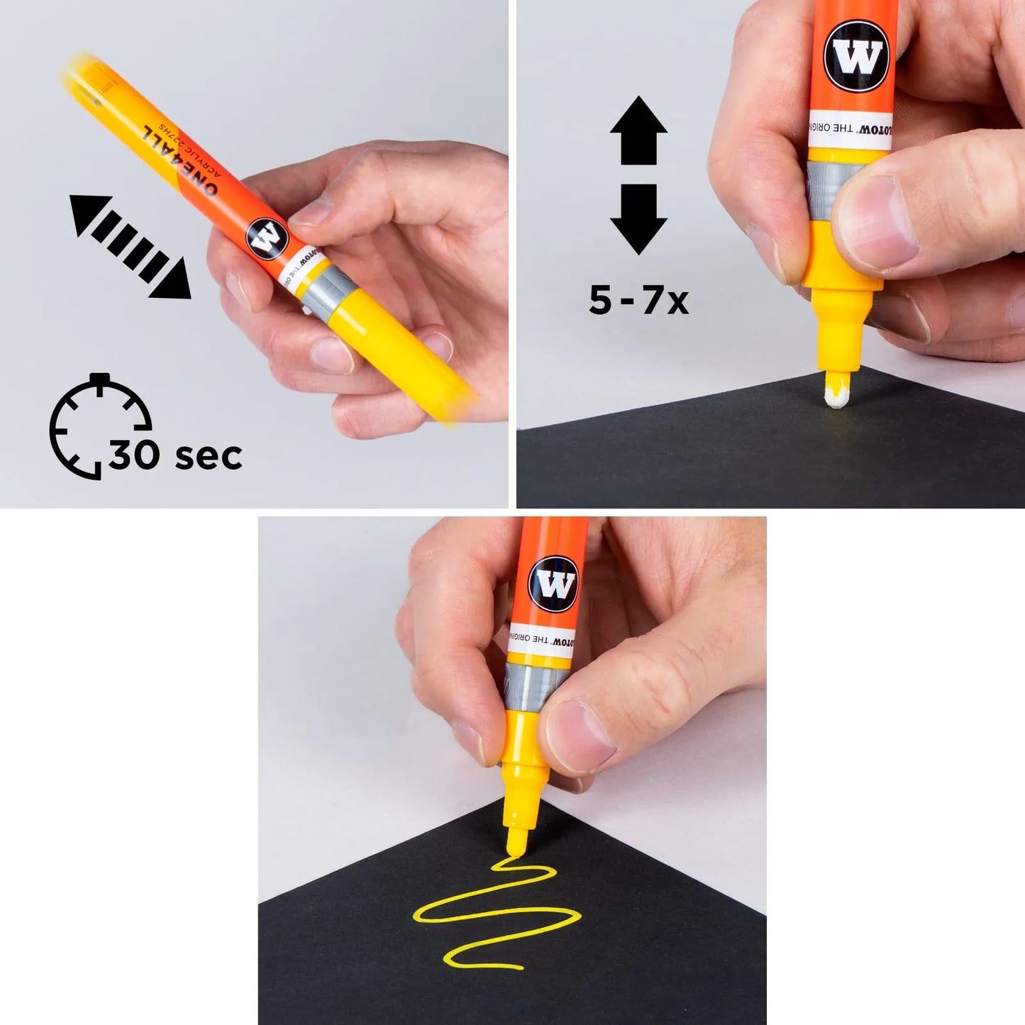 PINTURA ACRILICA PARA REFILL MOLOTOW 30 ML SIGNAL BLACK 20399
