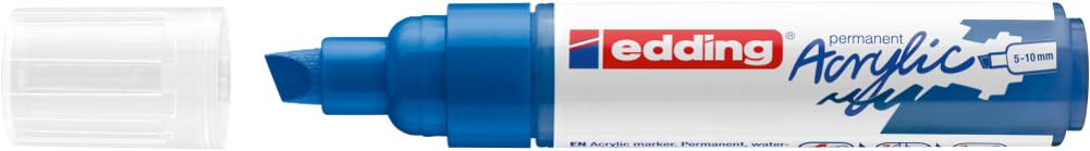 MARCADOR EDDING ACRYLIC 5-10mm AZUL 61-E-5000-903