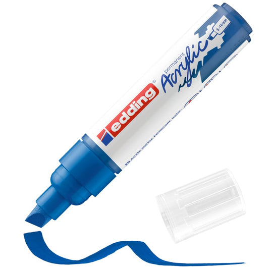 MARCADOR EDDING ACRYLIC 5-10mm AZUL 61-E-5000-903