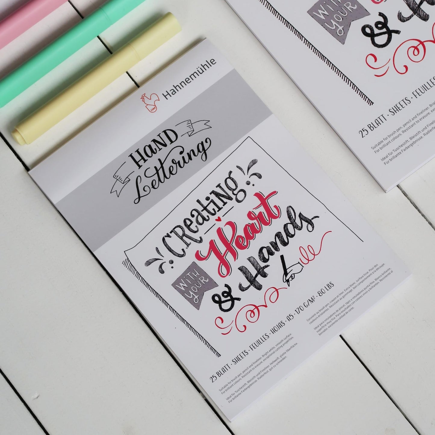 BLOCK HAHNEMÜHLE HAND LETTERING 25HJ A5 170GMS 22990