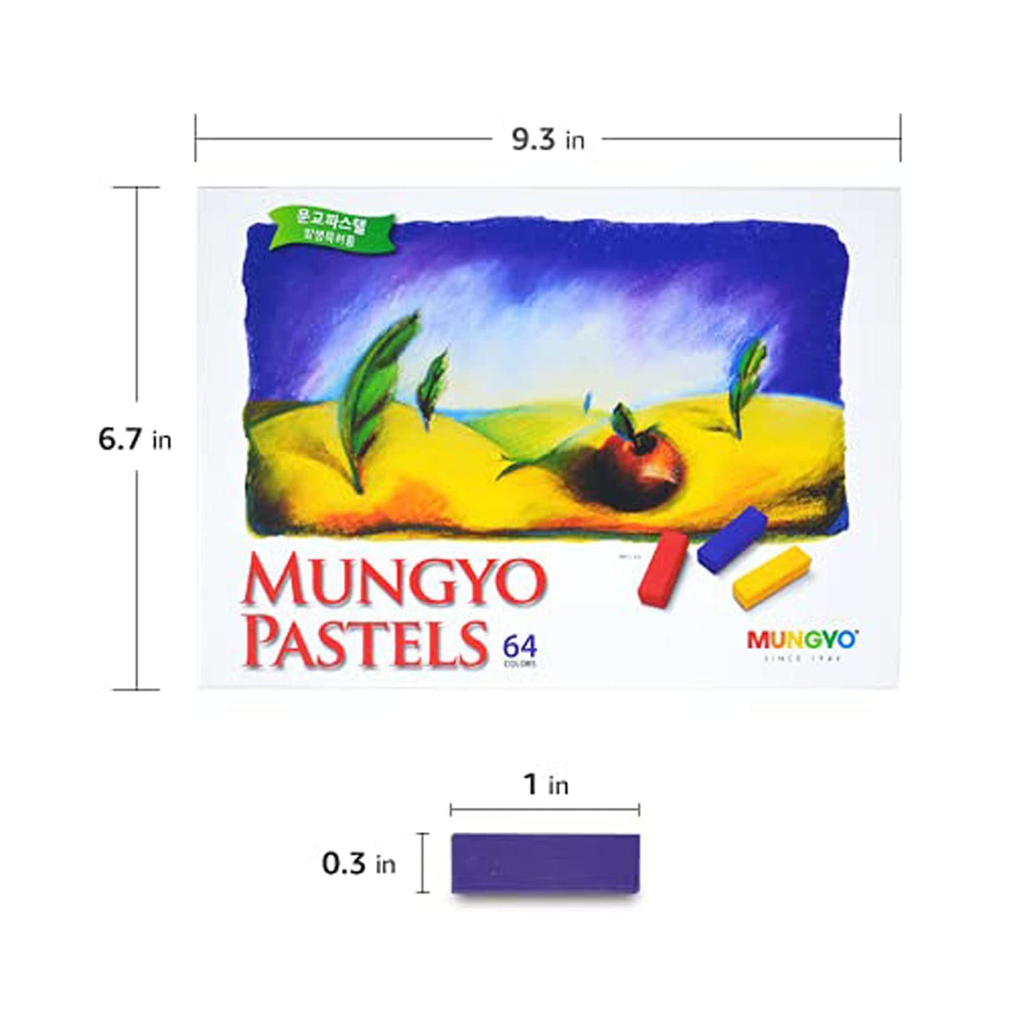 PASTEL SUAVE MUNGYO MPS 64 MEDIAS BARRAS 730264