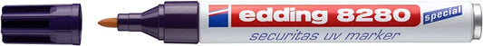 MARCADOR EDDING ESPECIAL SEGURIDAD UV 1.5-3MM ALUM. TINTA PERM. INVISIBLE 61-E-8280
