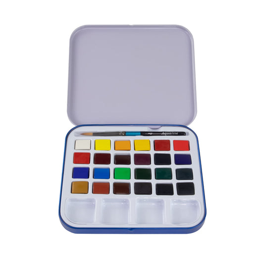 ACUARELA AQUAFINE MINI TRAVEL EST. MET. DE VIAJE CON 24 PASTILLAS 58325