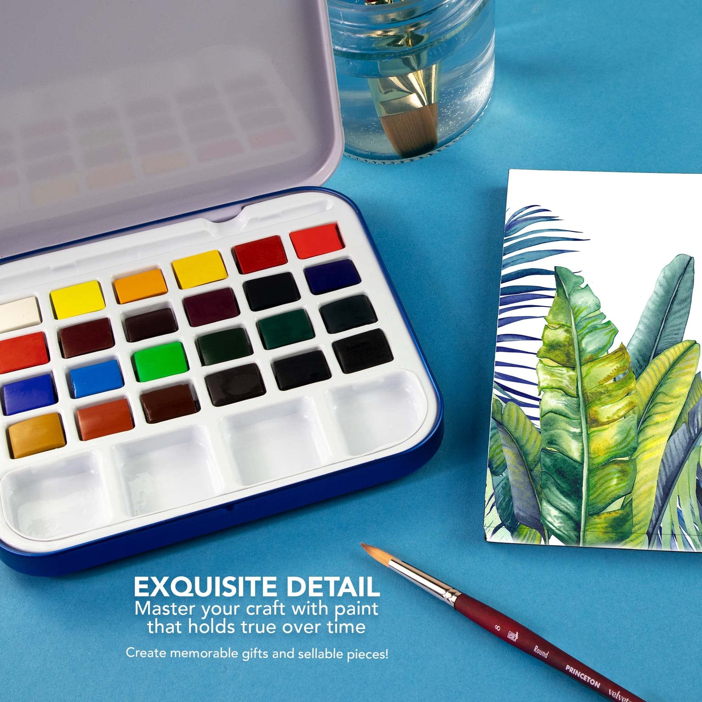ACUARELA AQUAFINE MINI TRAVEL EST. MET. DE VIAJE CON 24 PASTILLAS 58325
