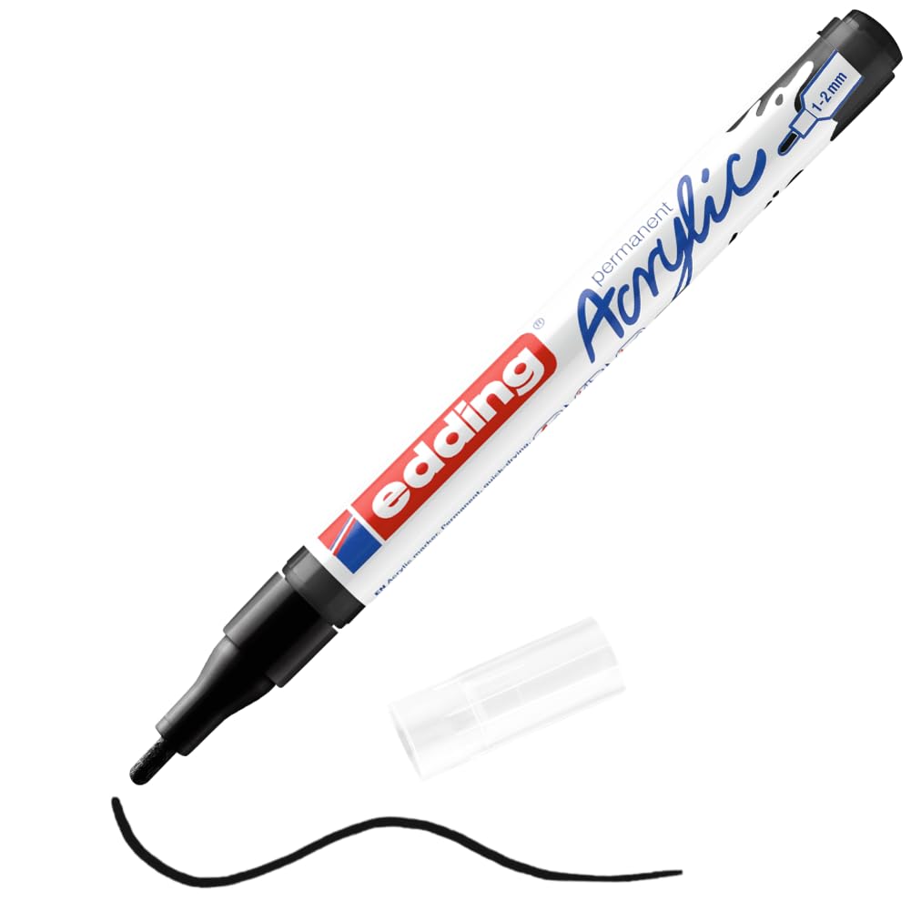 MARCADOR EDDING ACRYLIC 1-2mm NEGRO 61-E-5300-901