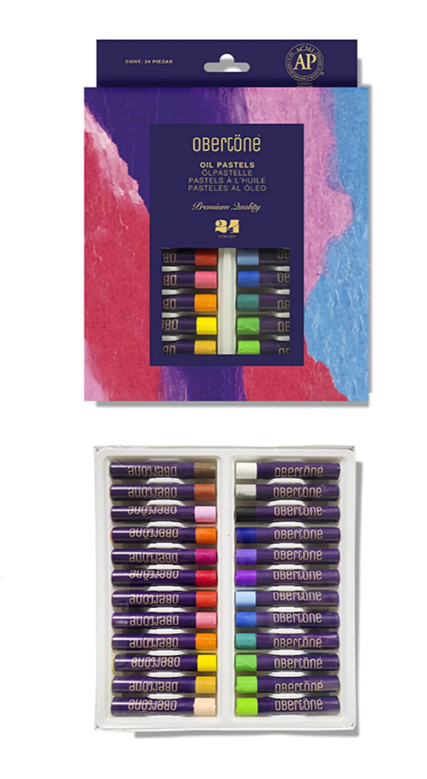 PASTEL AL OLEO OBERTONE SET 24 PREMIUM QUALITY 972524