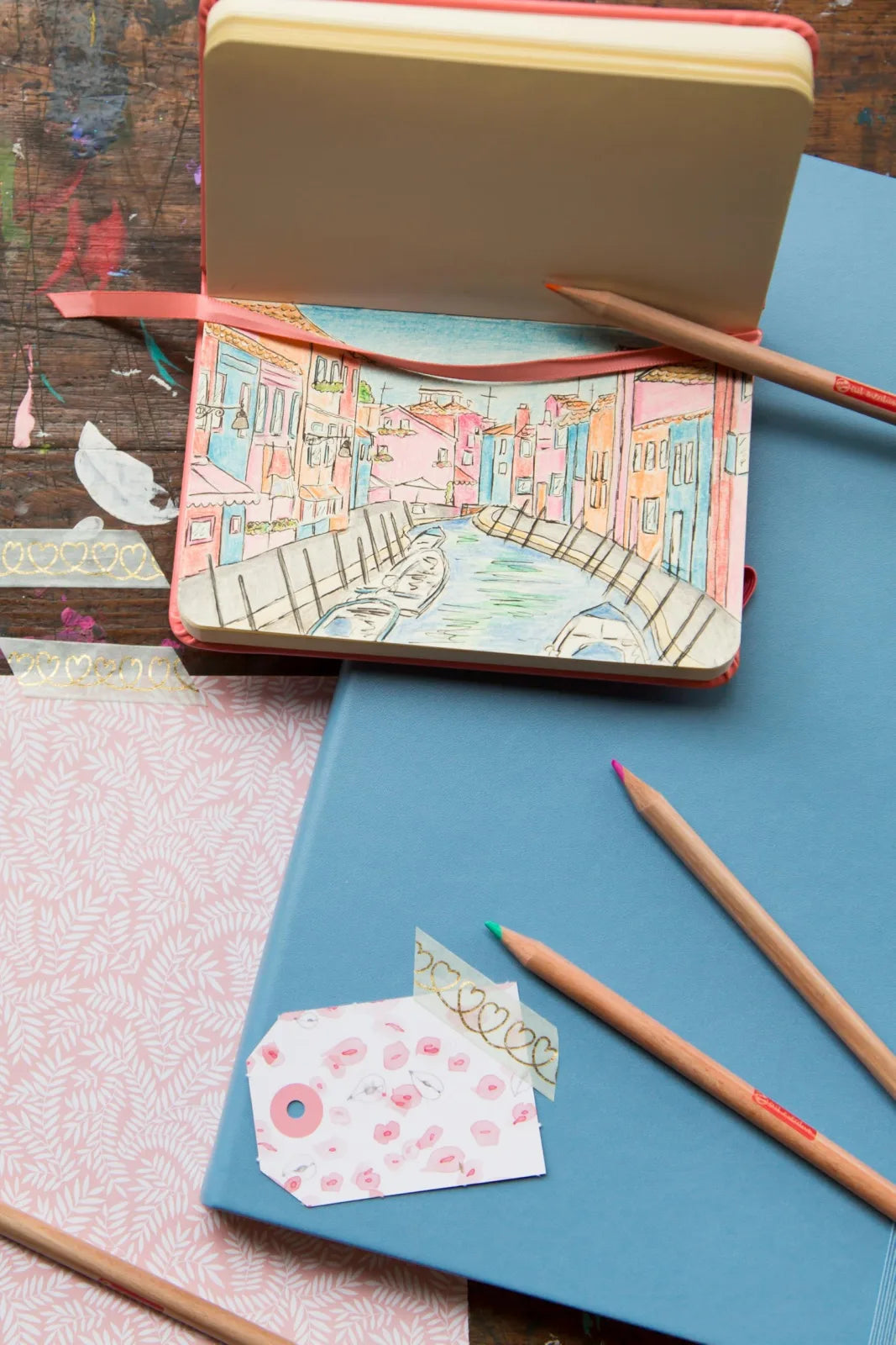 BLOCK SKETCHBOOK TALENTS ART CREATION CORAL 9X14CM 80HJ 140GR 28737