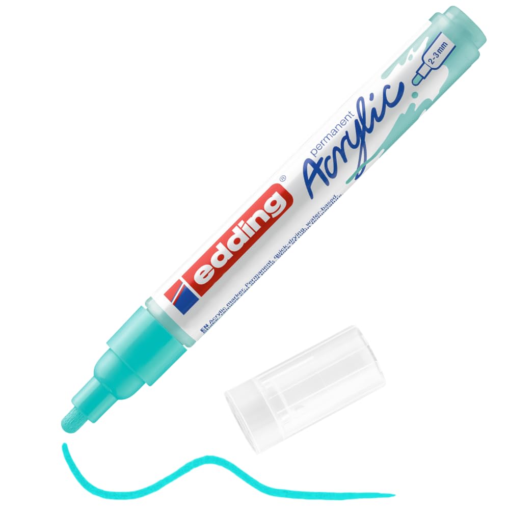 MARCADOR EDDING ACRYLIC 2-3mm TURQUESA 61-E-5100-934
