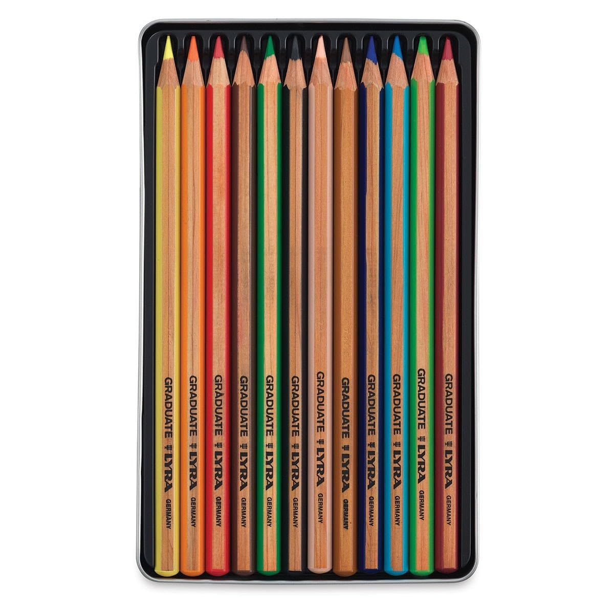 LAPICES DE COLOR LYRA GRADUATE PERMANENTES EN LATA 12C 73723¿