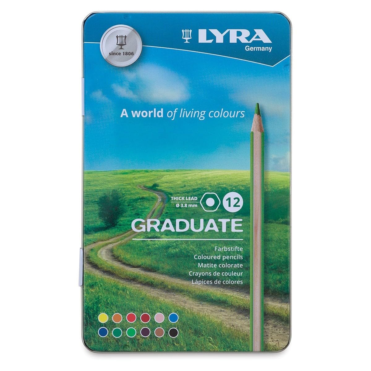 LAPICES DE COLOR LYRA GRADUATE PERMANENTES EN LATA 12C 73723¿