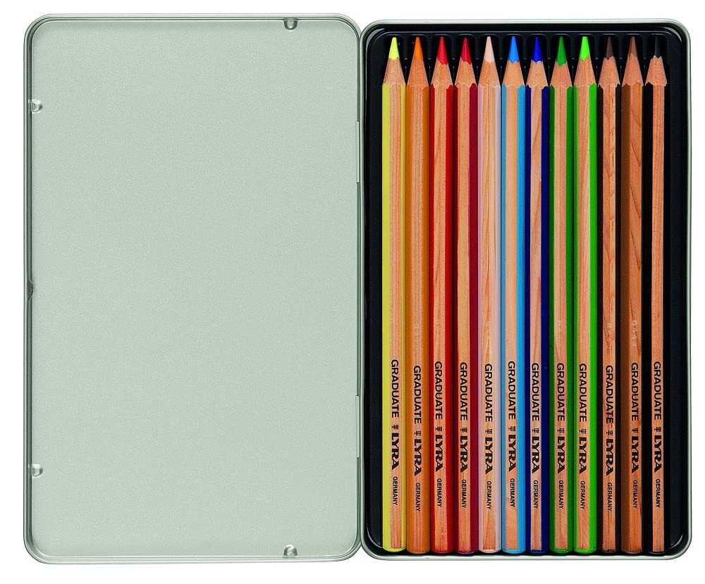 LAPICES DE COLOR LYRA GRADUATE PERMANENTES EN LATA 12C 73723¿