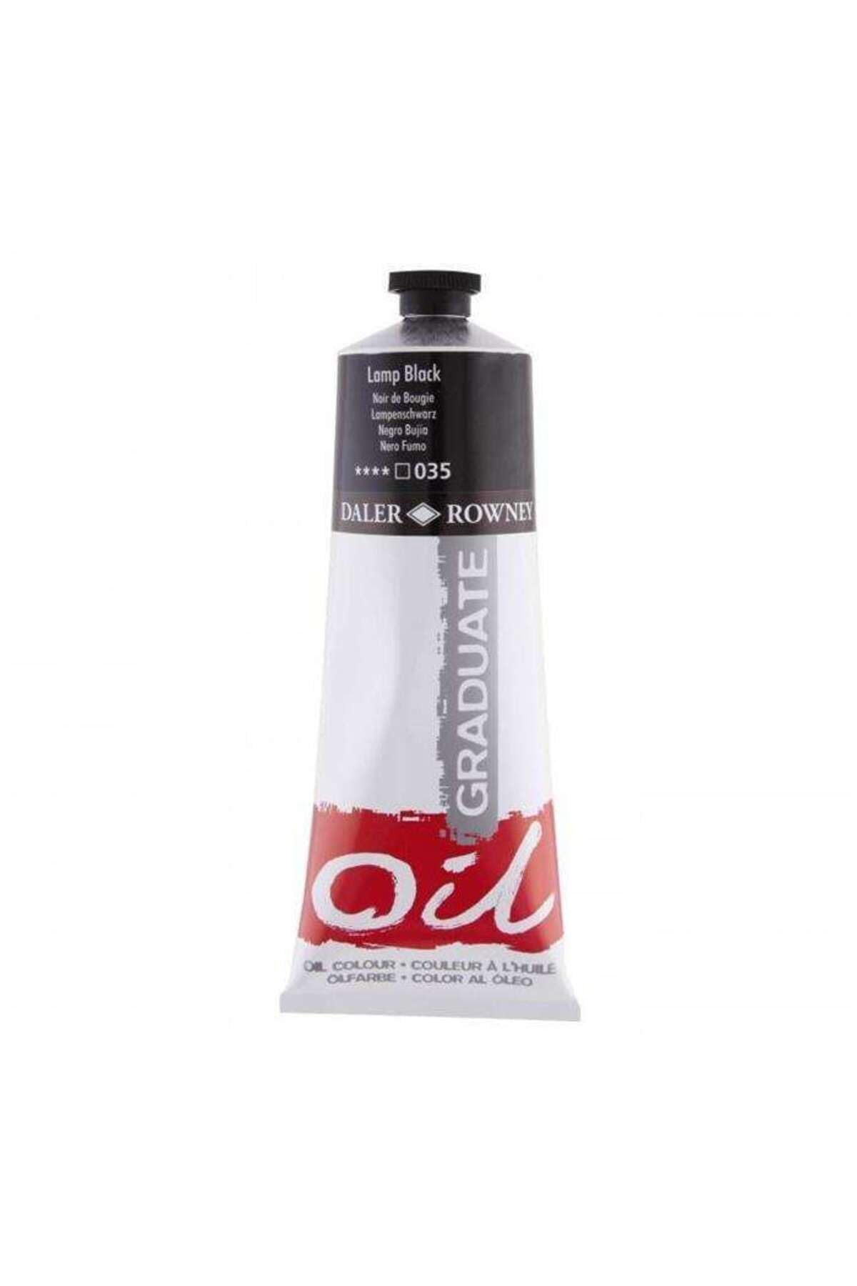PINTURA AL OLEO GRADUATE 200ML LAMP BLACK 035 58295
