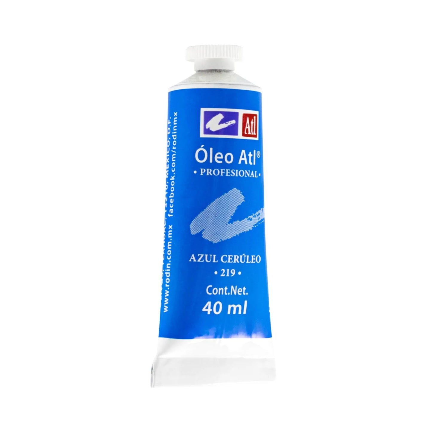 PINTURA AL OLEO ATL T-14 40ML AZUL CERULEO NO 219 11482