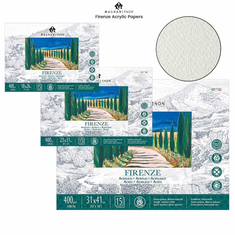 BLOCK MAGNANI ACRILICO FIRENZE 31X41CM 400G 15H 100% ALG. 571543