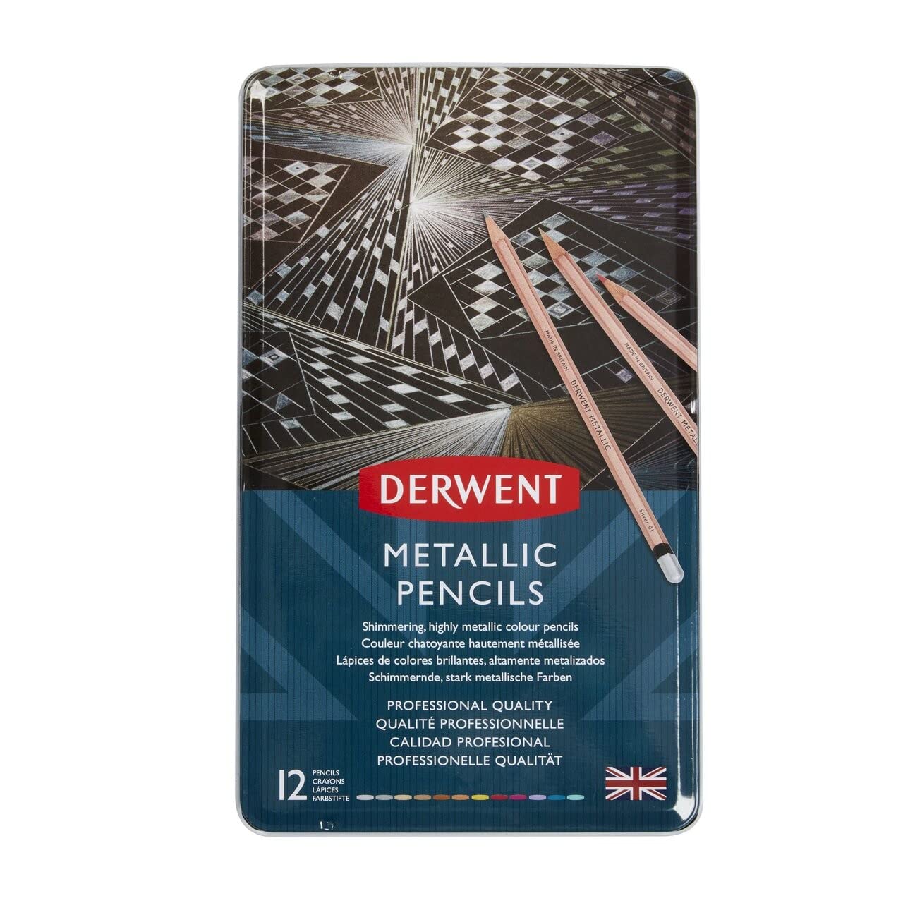 LAPICES METALLIC DERWENT C12 CAJA MET. 24521