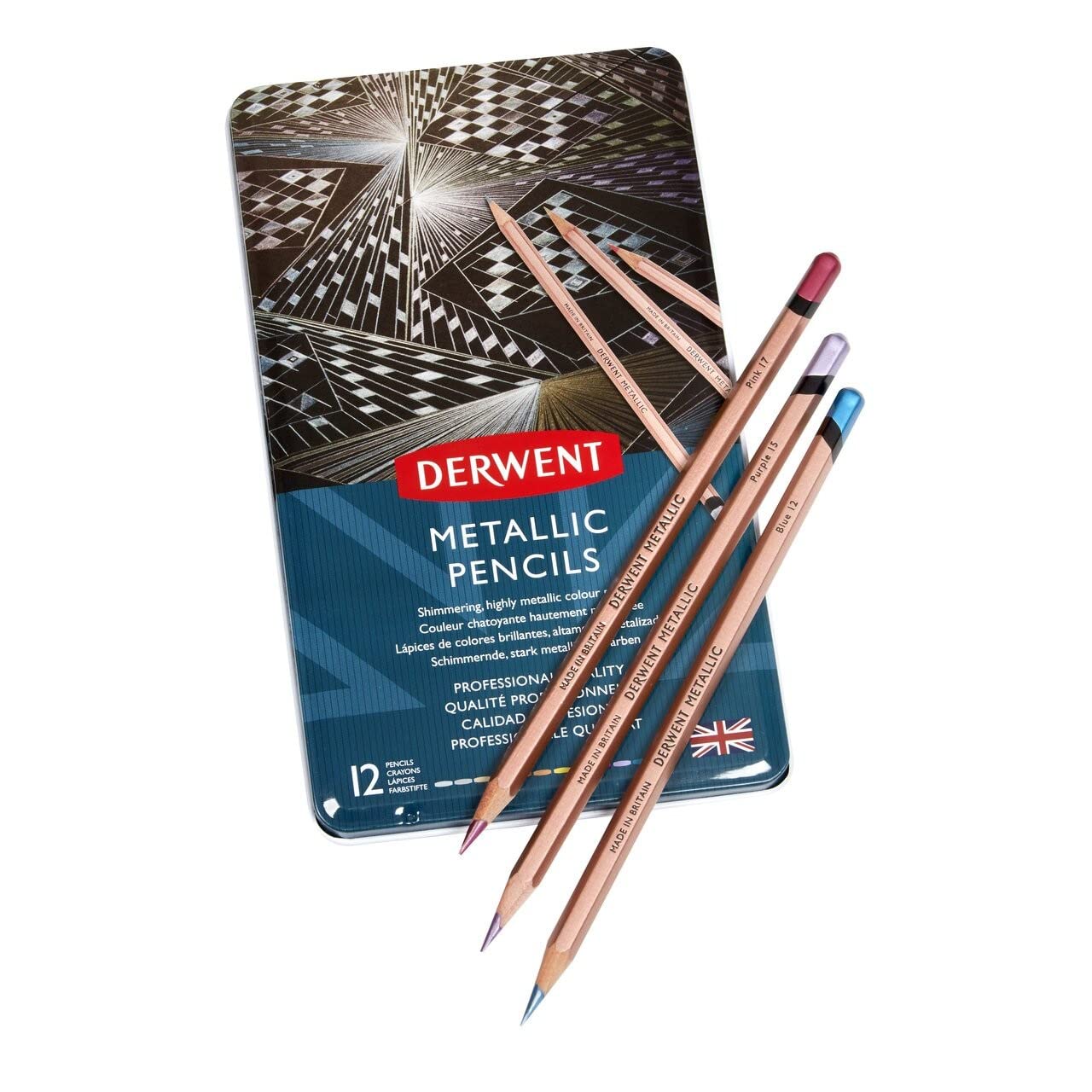 LAPICES METALLIC DERWENT C12 CAJA MET. 24521