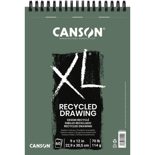 ALBUN CANSON XL DRAWING RECYCLED 22.5X30.5CM  60HJ 114G 57511
