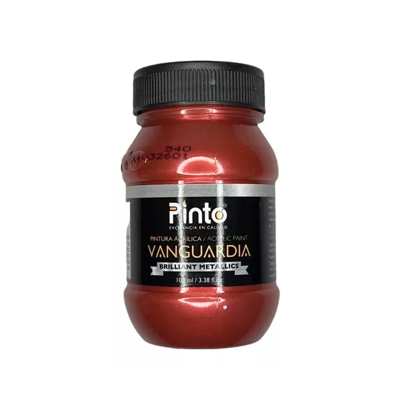 PINTURA ACRILICA PINTO VANGUARDIA 100ML METALICO 540 ROJO 376540