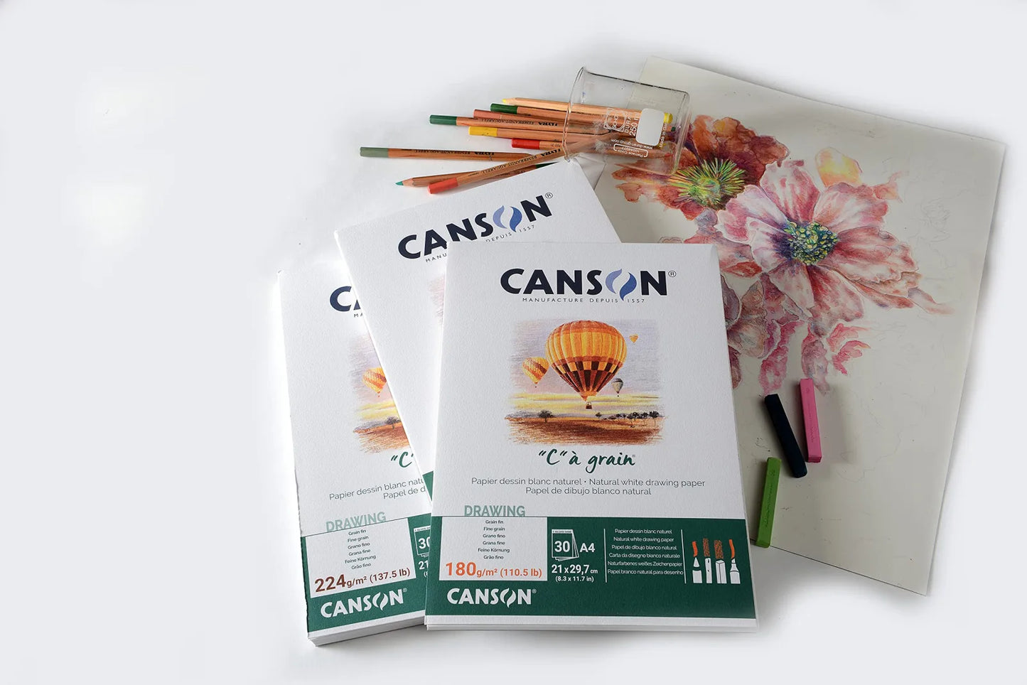 ALBUN CANSON CA GRAIN A4 21X31.4 30HJ 180G 62961