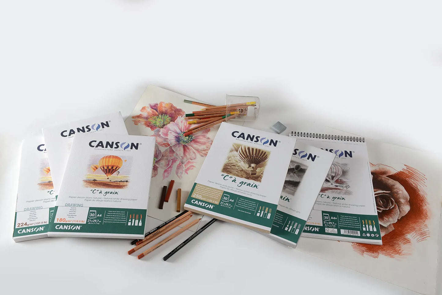 ALBUN CANSON CA GRAIN A4 21X31.4 30HJ 180G 62961