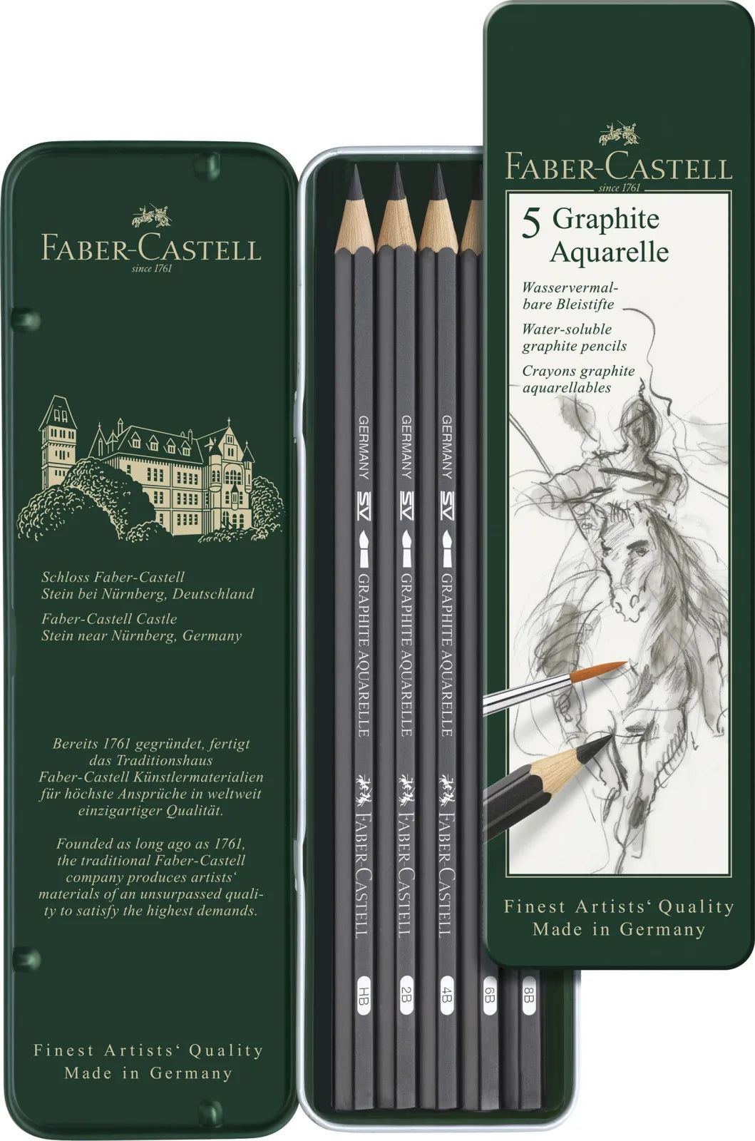 LAPIZ GRAFITO FC GRAPHITE AQUARELLE X 5 117805