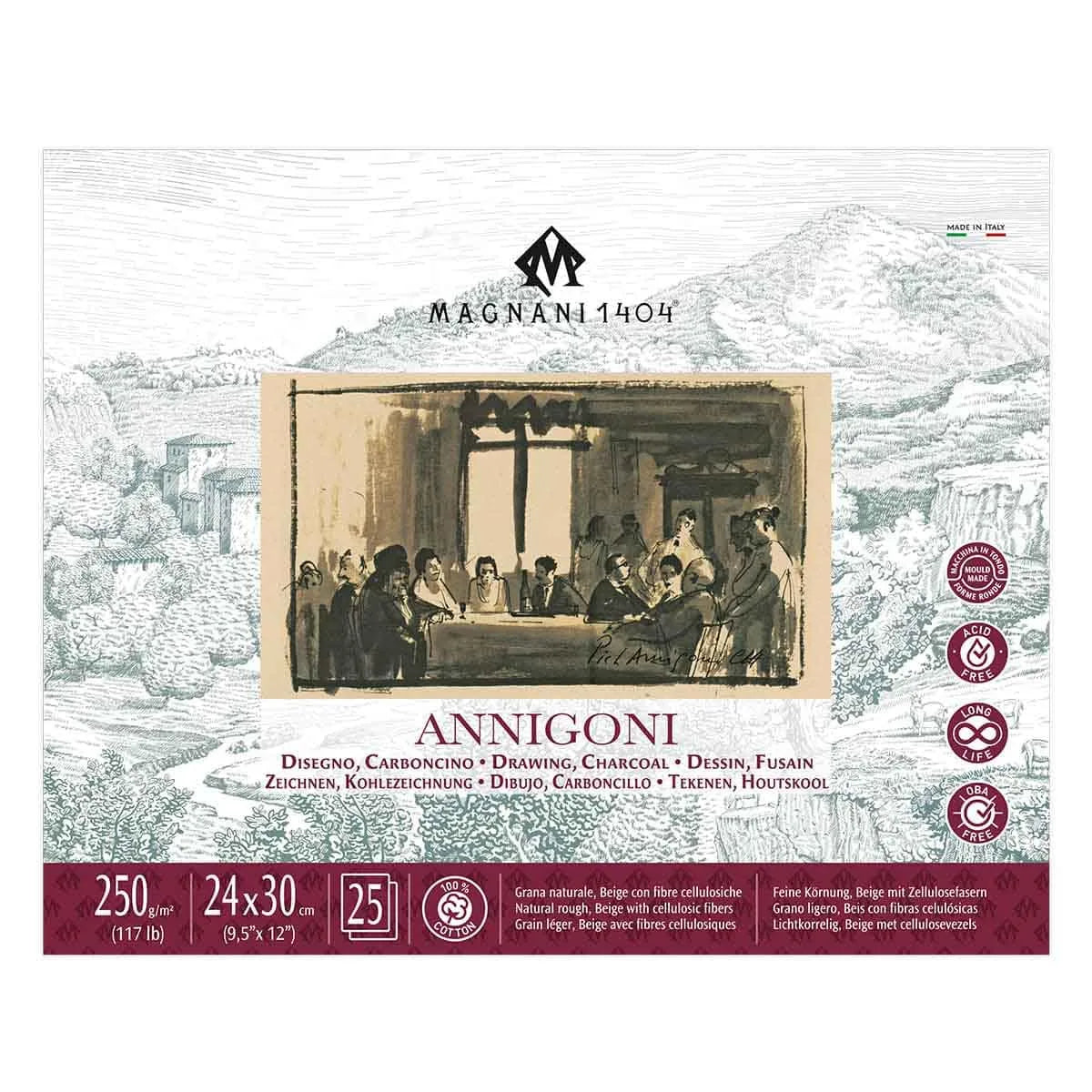 BLOCK MAGNANI TEC. SECA ANNIGONI 24X30CM 250G 25H 100% ALG. 571822