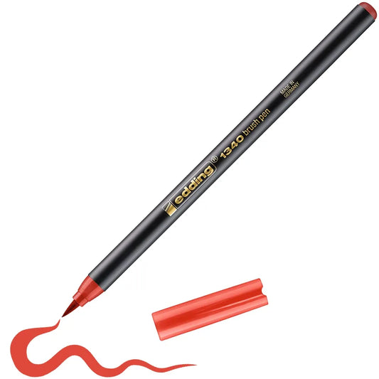 ROTULADOR EDDING P. PINCEL  FLEXIBLE ROJO 61-E-61-E-1340-02