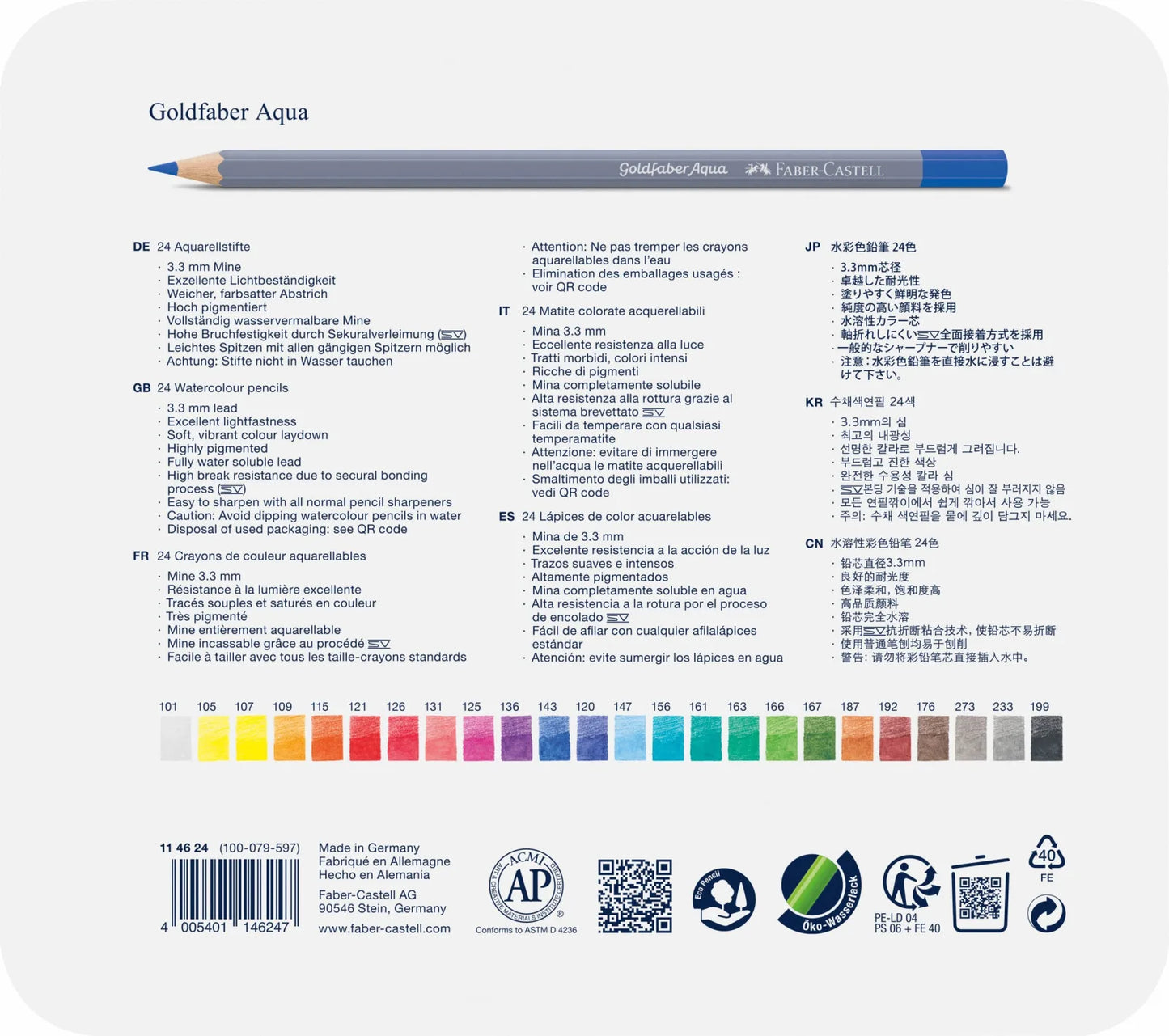 Lapiz FC Acuarelables Goldfaber x24 114624