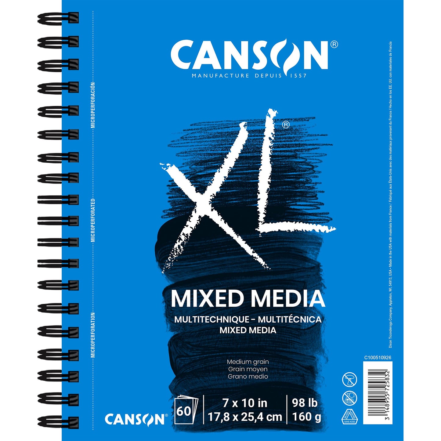 ALBUN CANSON XL MIX MEDIA 17.8 X 254 60HJ 160G 57515
