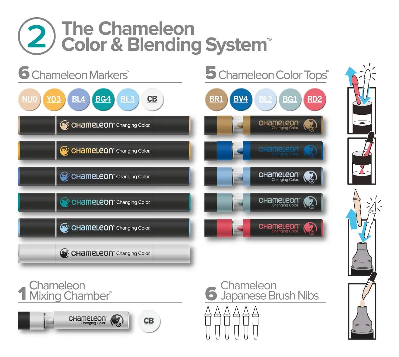 ROTULADORES CHAMELEON DOBLE PUNTA NO.02 ECHCS6602