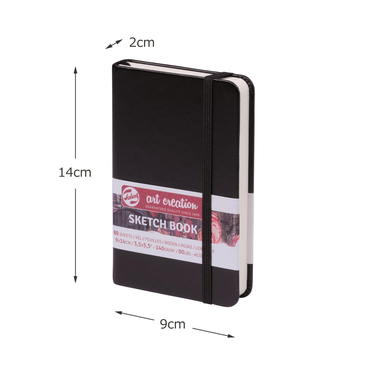 BLOCK SKETCHBOOK TALENTS ART CREATION 9X14CM 80HJ 140GR 28719