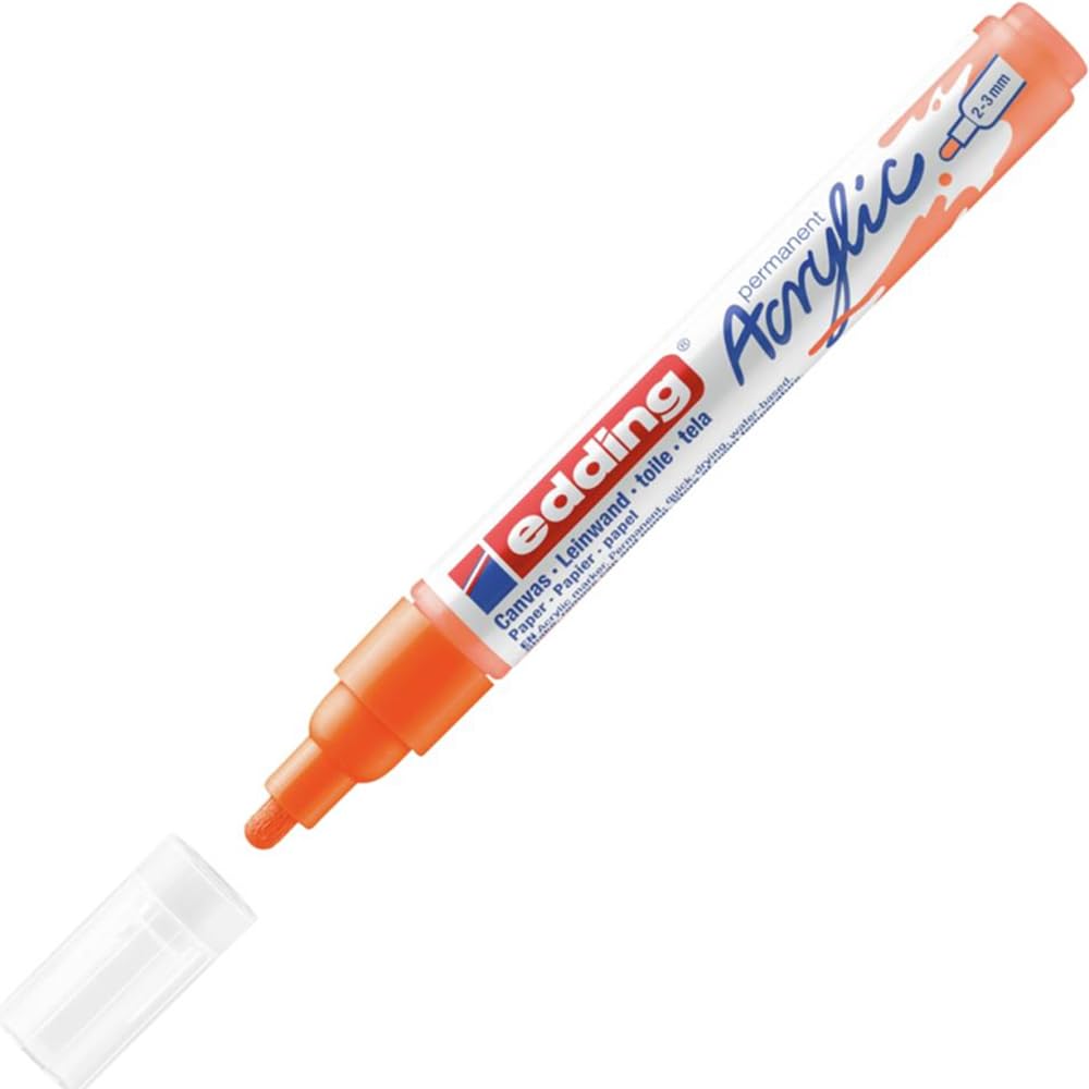 MARCADOR EDDING ACRYLIC 2-3MM NARANJA NEON 61-E-5100-066