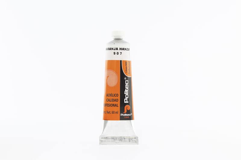 PINTURA ACRILICA POLITEC 60ML L-900 #907 NARANJA ANZA 11923