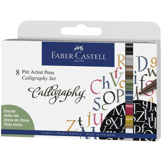 Marcador FC Pitt Artist Pen Caligrafia kit inicio punta cincel x 8 167508