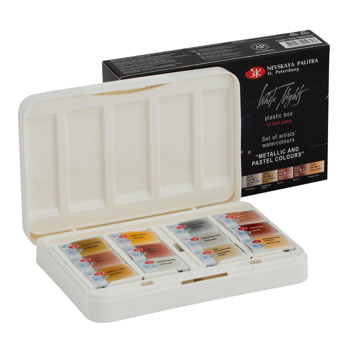 ACUARELAS WHITE NIGHTS EDIC. METALICA Y PASTEL 12 TUBOSS 350021