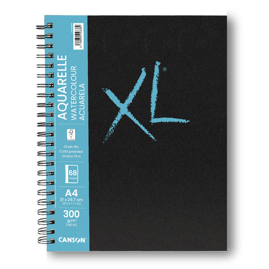 CUADERNO CANSON BOOK XL ACUARELA 21X29.7CM A4 300G. 68H 73703