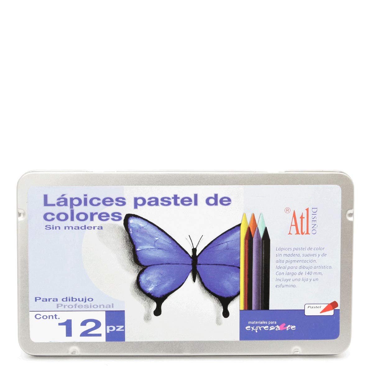 LAPIZ PASTEL ATL EST.MET.C12 13916
