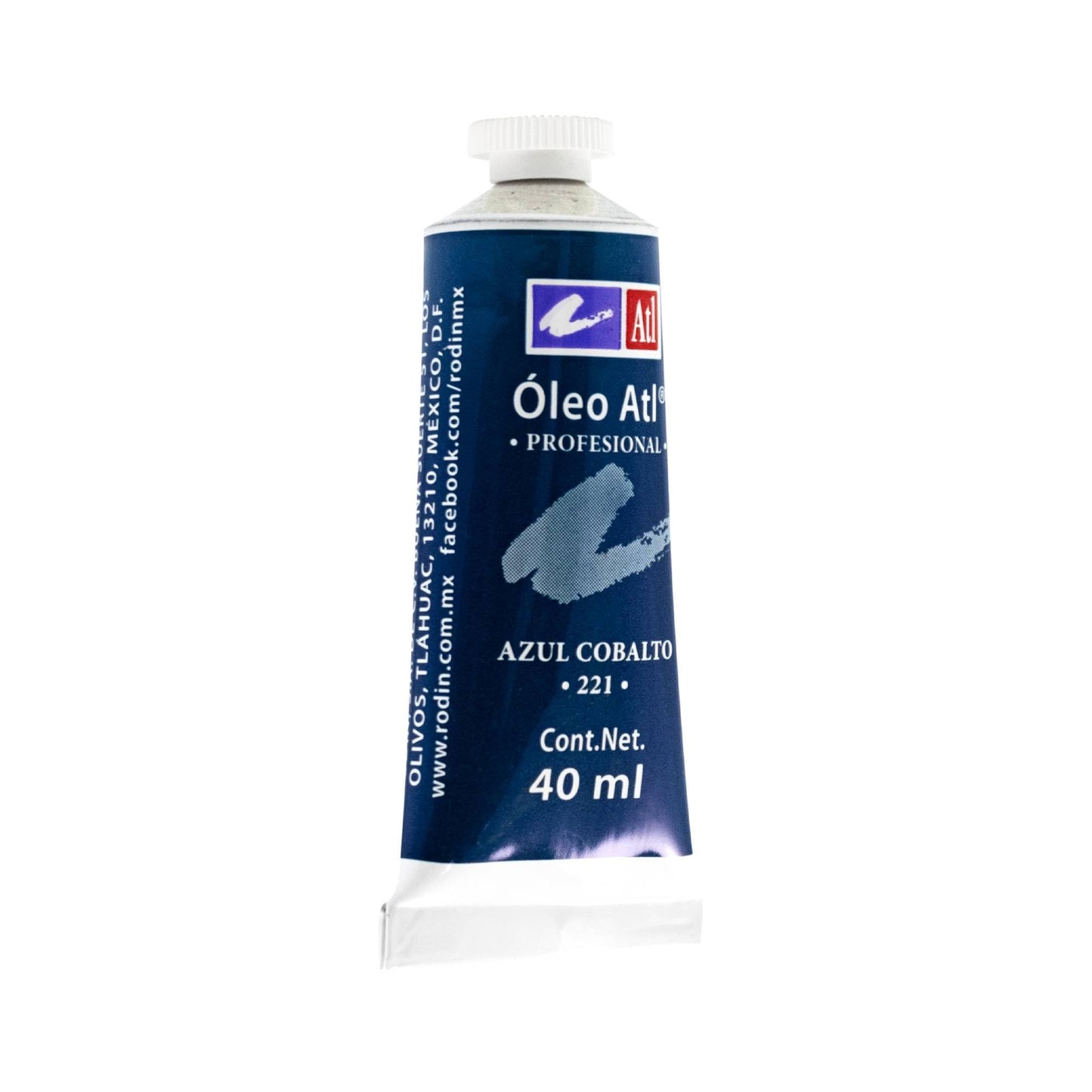 PINTURA AL OLEO ATL T-14 40ML AZUL COBALTO NO 221 11483