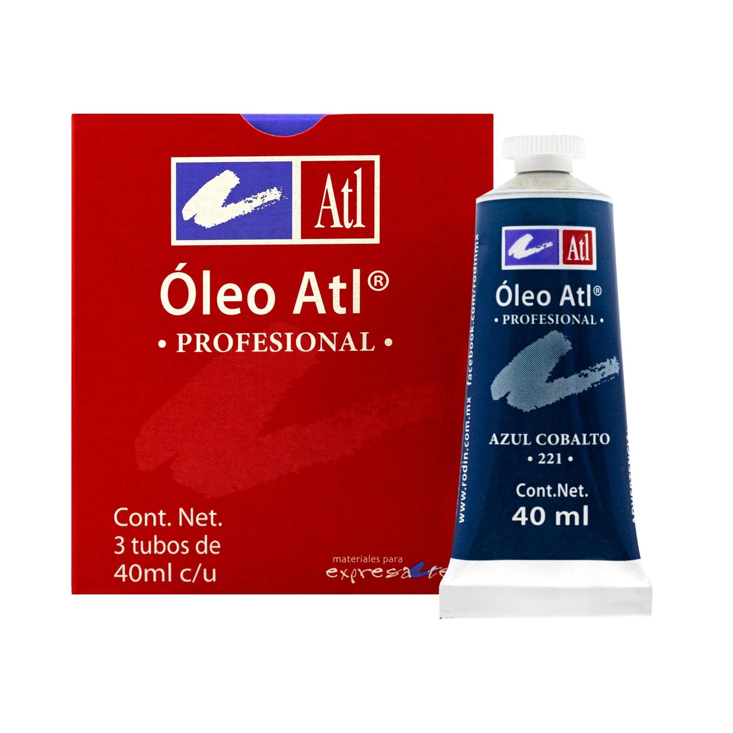 PINTURA AL OLEO ATL T-14 40ML AZUL COBALTO NO 221 11483